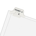  | Avery 82204 11 in. x 8.5 in. 10-Tab 6 Tab Titles Preprinted Legal Exhibit Side Tab Allstate Style Index Dividers - White (25-Piece/Pack) image number 3
