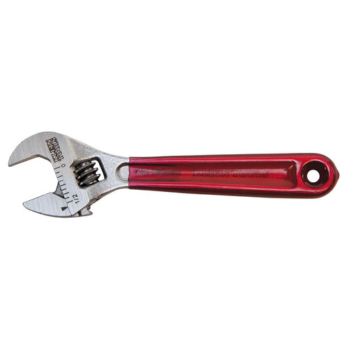 Adjustable Wrenches | Klein Tools D506-4 4 in. Plastic Dipped Adjustable Wrench - Transparent Red Handle image number 0