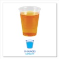 Cutlery | Boardwalk BWKTRANSCUP10CT 10 oz. Polypropylene Plastic Cold Cups - Translucent (1000/Carton) image number 4