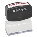 Office Jansan | Universal UNV10156 Pre-Inked Paid Online Message Stamp - Red Ink image number 0