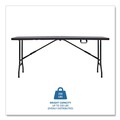 Folding Tables | Iceberg 65467 IndestrucTable 30 in. x 72 in. x 29 in. Classic Bi-Folding Rectangular Table - Charcoal image number 6
