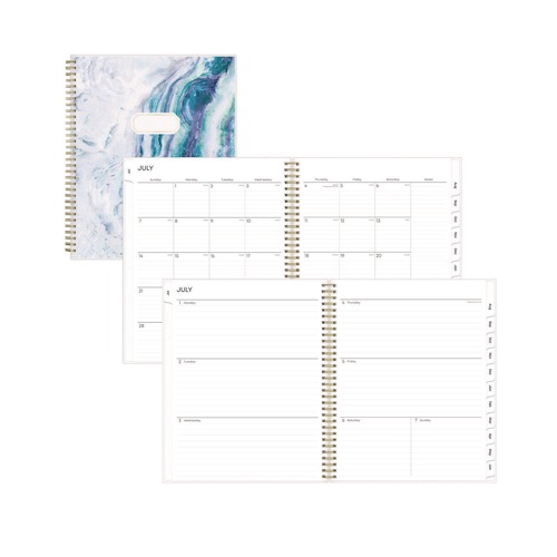  | Blue Sky BLS118177 11 in. x 8.5 in. 12-Month (Jul 2025-Jun 2026) Gemma Academic Year Weekly/Monthly Planner - Blue/Purple Cover image number 0