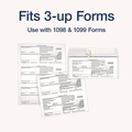 Office & Office Supplies | TOPS 2222PS3 3.75 in. x 8.75 in. Commercial Flap Self-Adhesive Closure 1099 Double Window Envelope - White (24/Pack) image number 2