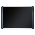 Bulletin Boards | MasterVision MVI030301 36 in. x 24 in. Soft-Touch Bulletin Board - Black Fabric Surface, Black Aluminum Frame image number 1