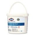 Office Jansan | Clorox Healthcare 30358 12 in. x 12 in. 1-Ply Bleach Germicidal Wipes - Unscented, White (110/Bucket, 2 Buckets/Carton) image number 2