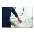 Bulk Savings Pricing 2 | Rubbermaid Commercial HYGEN 2134283 12 in. x 12 in. Disposable Microfiber Cleaning Cloths - White/Blue Stripe (600/Carton) image number 7