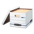 Office Jansan | Bankers Box 00703 Lift-Off Lid Stor/File Storage Box - Letter/legal, White/Blue (12/Carton) image number 1