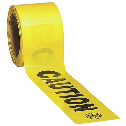Klein Tools 58001 3 in. x 1000 ft. CAUTION Barricade Tape - Yellow image number 0