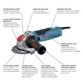 Angle Grinders | Factory Reconditioned Bosch GWX13-50-RT 120V X-LOCK 5 in. Corded Angle Grinder image number 2