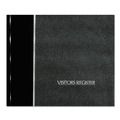 National 57802 Hardcover Visitor Register Book, Black Cover, 9.78 X 8.5 Sheets, 128 Sheets/book image number 0
