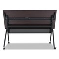  | Alera ALETT6024CM 59.5 in. x 23.63 in. Rectangular Reversible Laminate Table Top - Medium Cherry/Mahogany image number 4