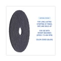 Cleaning Cloths | Boardwalk BWK4017BLA 17 in. Diameter Stripping Floor Pads - Black (5/Carton) image number 4