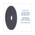 Cleaning Cloths | Boardwalk BWK4017BLA 17 in. Diameter Stripping Floor Pads - Black (5/Carton) image number 4