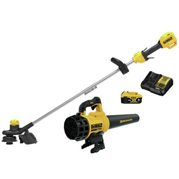  | Dewalt DCKO975M1 20V MAX Cordless Lithium-Ion 4 Ah 13 ft. String Trimmer / 20V MAX XR Brushless Handheld Blower Kit