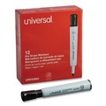 Office Jansan | Universal UNV43681 Medium Bullet Tip Dry Erase Marker - Black (1 Dozen) image number 1