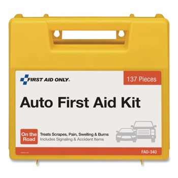 First Aid Only 138-Piece Essentials Plastic Case First Aid Kit for 5 People