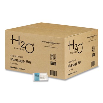 Diversified Hospitality Solutions H2O Therapy 1.1 oz Soaps - White Tea and Lemongrass (400/Carton)