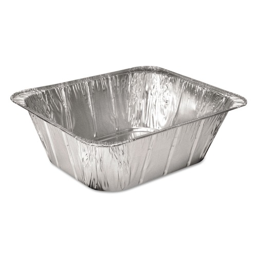 Food Trays, Containers, and Lids | Handi-Foil 2014-50-100 10.31 in. x 12.69 in. x 4.19 in. Aluminum Steam Table Pans (100/Carton) image number 0