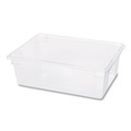 Food Trays, Containers, and Lids | Rubbermaid Commercial FG330000CLR 12.5 Gallon 26 in. x 18 in. x 9 in. Food/Tote Boxes - Clear image number 2