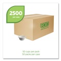 Food Trays, Containers, and Lids | Eco-Products EP-SPC2NFA 2 oz Vanguard Renewable and Compostable Sugarcane Portion Cups - White (2500/Carton) image number 8