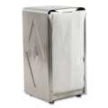 Napkin Dispensers | San Jamar H900X 150 Capacity 3.75 in. x 4 in. x 7.5 in. Tall Fold Tabletop Napkin Dispenser - Chrome image number 4