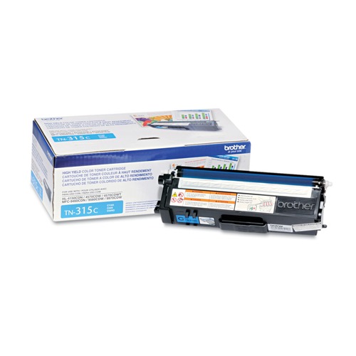 Ink & Toner | Brother TN315C 3500 Page High-Yield Toner - Cyan image number 0