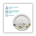 Cutlery | Dixie SXP6PATH Pathways Soak Proof Shield 5.88 in. Paper Plates - Green/Burgundy (250/Pack, 4 Packs/Carton) image number 2