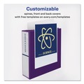 Office Jansan | Avery 17294 11 in. x 8.5 in. 1 in. Capacity 3-Rings Durable View Binder with DuraHinge and Slant Rings - Purple image number 4