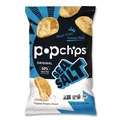 Food Service | popchips SMC71100 0.8 oz Bag Potato Chips - Sea Salt Flavor (24/Carton) image number 1