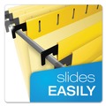  | Pendaflex 6152 1/5 YEL 1/5-Cut Tabs SureHook Hanging Folders - Letter Size, Yellow (20/Box) image number 2