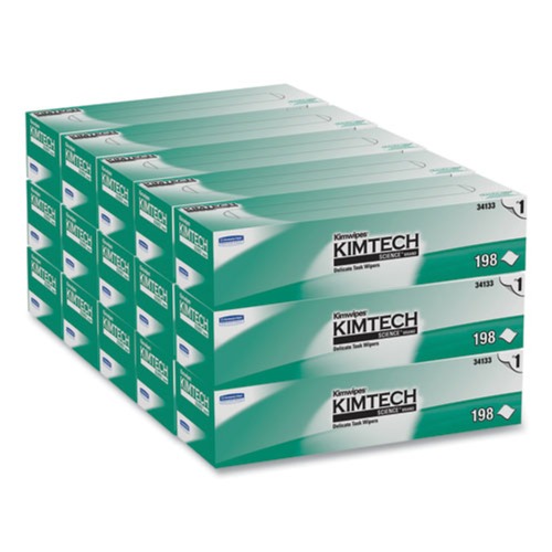 Cleaning & Janitorial Supplies | Kimtech KCC 34133 Kimwipes 11-4/5 in. x 11-4/5 in. 1-Ply Delicate Task Wipers (15 Boxes/Carton, 196 Sheets/Box) image number 0