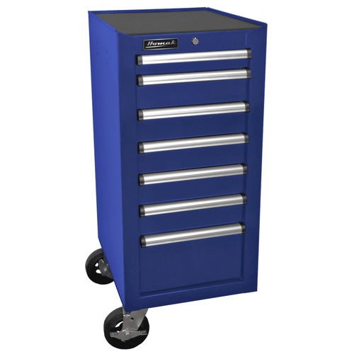 Cabinets | Homak BL08018070 18 in. H2Pro Series 7 Drawer Side Cabinet (Blue) image number 0