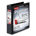 Office Jansan | Cardinal 10321CB 11 in. x 8-1/2 in. ClearVue 3-Ring 2 in. Capacity Easy Open Slant-D Ring Binder - Black image number 0