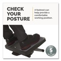 Office Furniture & Lighting | Fellowes Mfg Co. 8067001 17.75 in. W x 13.25 in. D x 4 in. to 6.5 in. H HPS Ultimate Foot Support - Black/Gray image number 2