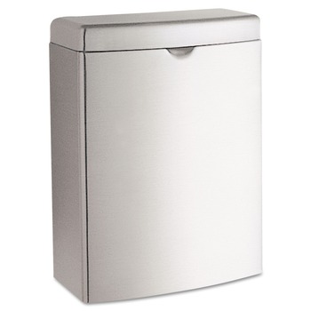Bobrick Contura 1-Gallon Sanitary Napkin Receptacle - Stainless Steel