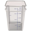 Bulk Savings Pricing 3 | Carlisle 1195607 11.13 in. x 11.13 in. x 15.72 in. 22 qt. Squares Polycarbonate Food Storage Container - Clear image number 3