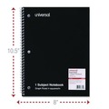 Office Jansan | Universal UNV66634 10.5 in. x 8 in. 1-Subject Quadrille Rule Wirebound Notebook - Assorted Cover Colors (4/Pack) image number 4