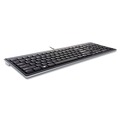  | Kensington K72357USA 104 Keys Slim Type Standard Keyboard - Black/silver image number 1