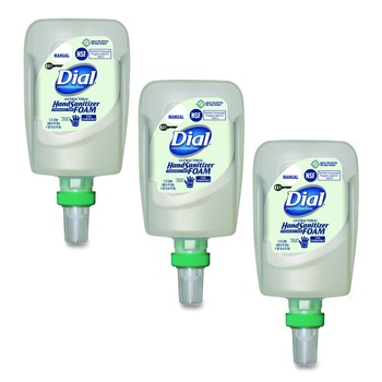 Dial Professional 1.2 L Antibacterial Foaming Hand Sanitizer Refill for FIT X1 Manual Dispenser - Fragrance-Free (3/Carton)