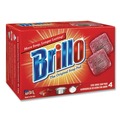 Cleaning Tools | Brillo 53304 2.5 in. x 3 in. Steel Wool Soap Pads - Gray/Pink (12/Carton) image number 2