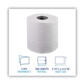 Cleaning & Janitorial Supplies | Boardwalk B6150 156.25 ft. 2-Ply Septic Safe Toilet Tissue - White (96/Carton) image number 2