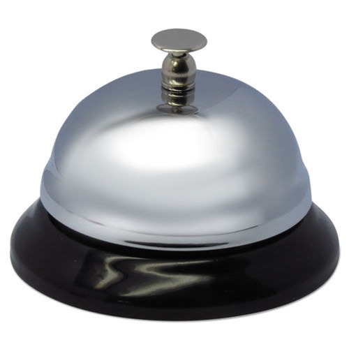 Customer Appreciation Sale - Save up to $60 off | Universal UNV10000 3-3/8 in. Diameter Call Bell - Brushed Nickel image number 0
