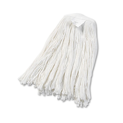 Mops | Boardwalk BWK2020RCT No. 20 Cut-End Rayon Wet Mop Head - White (12/Carton) image number 0