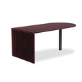 Office Jansan | Alera ALEVA277236MY 71 in. x 35.5 in. x 29.63 in. Valencia Series D-Top Desk - Mahogany image number 2