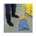 Tradesmen Day Sale | Boardwalk BWK503BLNB 1 in. Super Loop Cotton/Synthetic Fiber Wet Mop Head - Large, Blue (12/Carton) image number 8