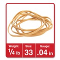 Office Jansan | Universal UNV00433 0.04 in. Gauge Size 32 Rubber Bands - Beige (160/Pack) image number 2