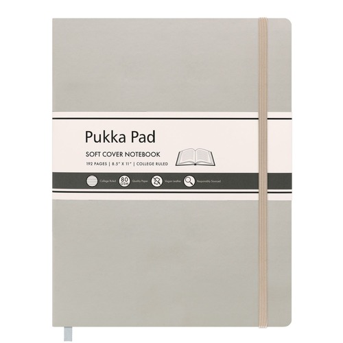 Notebooks & Pads | PUKKA PAD 9943SIG 96-Sheets 11 in. x 8.5 in. College Rule Soft Cover Notebook - Pebble Cover image number 0