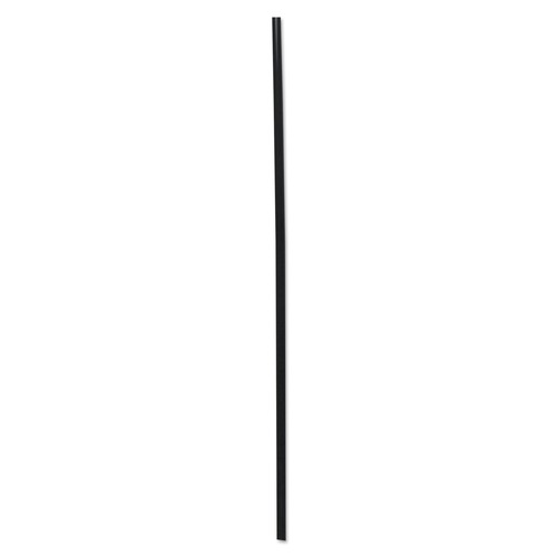 Cutlery | Boardwalk BWKSLSTUBL 8 in. Polypropylene Cocktail Straws - Black (5000/Carton) image number 0