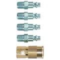Air Tool Adaptors | Campbell Hausfeld MP292000AV 1/4 in. Quick Connect Kit (5-Pack) image number 0