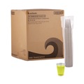 Office Jansan | Boardwalk BWKTRANSCUP7CT 7 oz. Polypropylene Plastic Cold Cups - Translucent (100 Cups/Sleeve, 25 Sleeves/Carton) image number 0